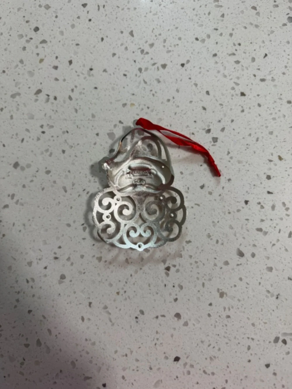 NIB Silver Lenox Christmas Ornaments Set of 4